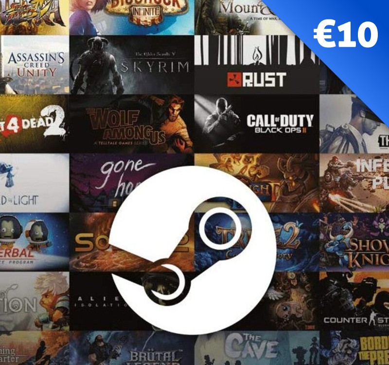 Steam Gift Card 10 EUR - Steam Key - GLOBAL